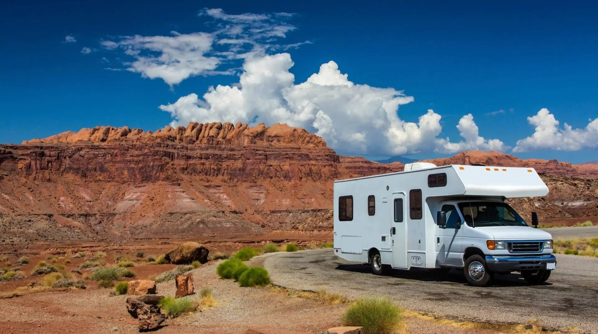 Motorhome on campsite